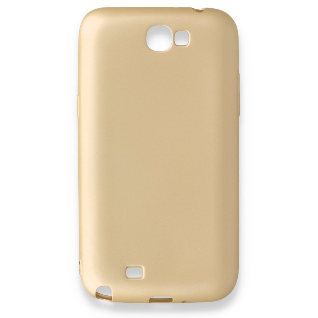 Samsung Galaxy Note 2 / N7100 Kılıf Premium Rubber Silikon - Gold