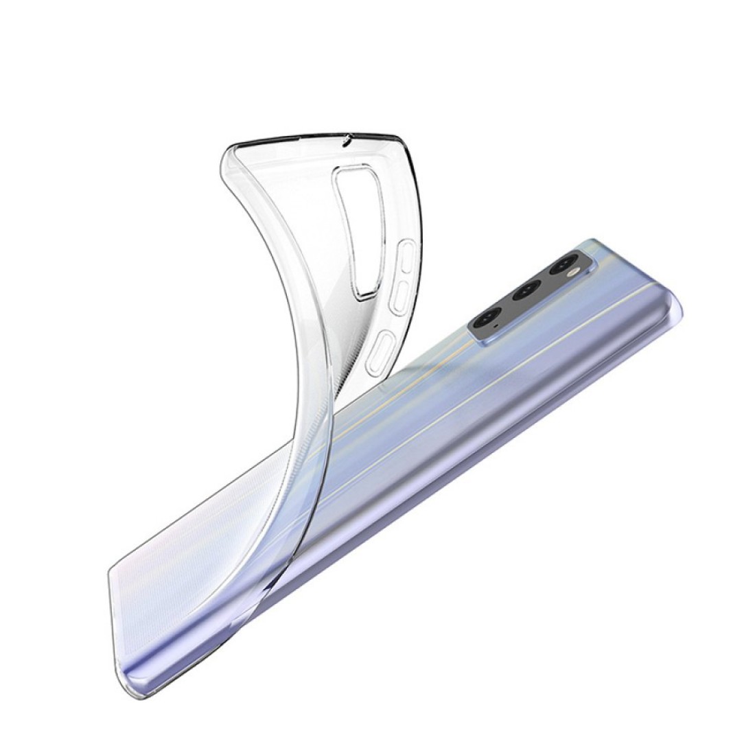 Samsung Galaxy Note 20 Kılıf Lüx Şeffaf Silikon