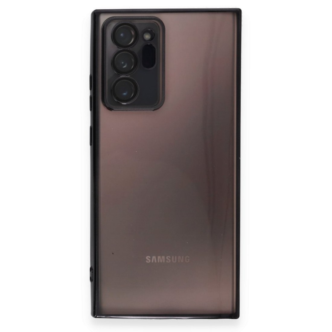 Samsung Galaxy Note 20 Ultra Kılıf Razer Lensli Silikon - Siyah