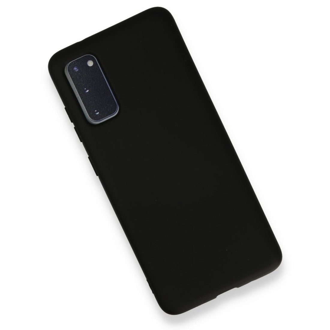 Samsung Galaxy S20 Kılıf Nano içi Kadife  Silikon - Siyah