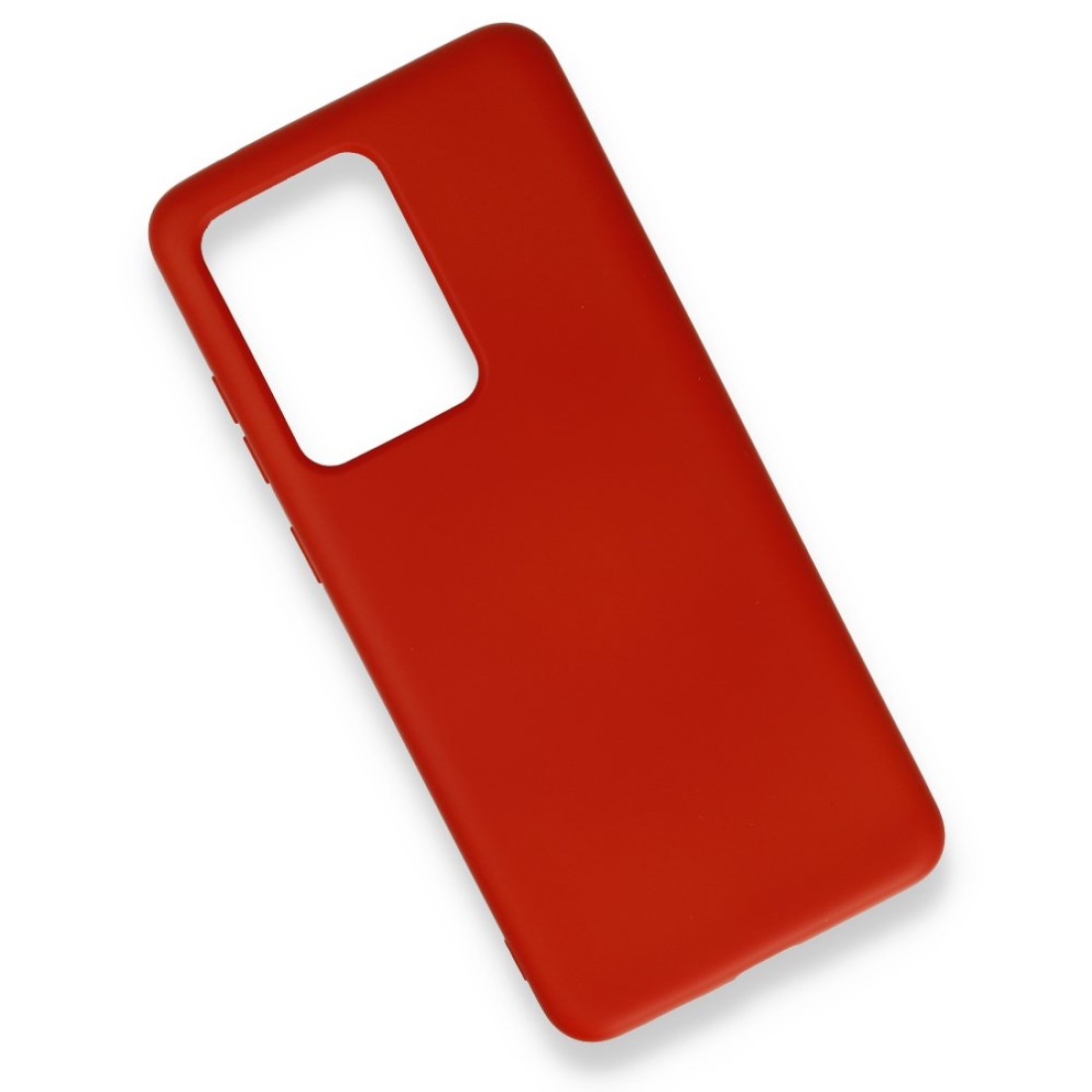 Samsung Galaxy S20 Ultra Kılıf Nano içi Kadife  Silikon - Kırmızı