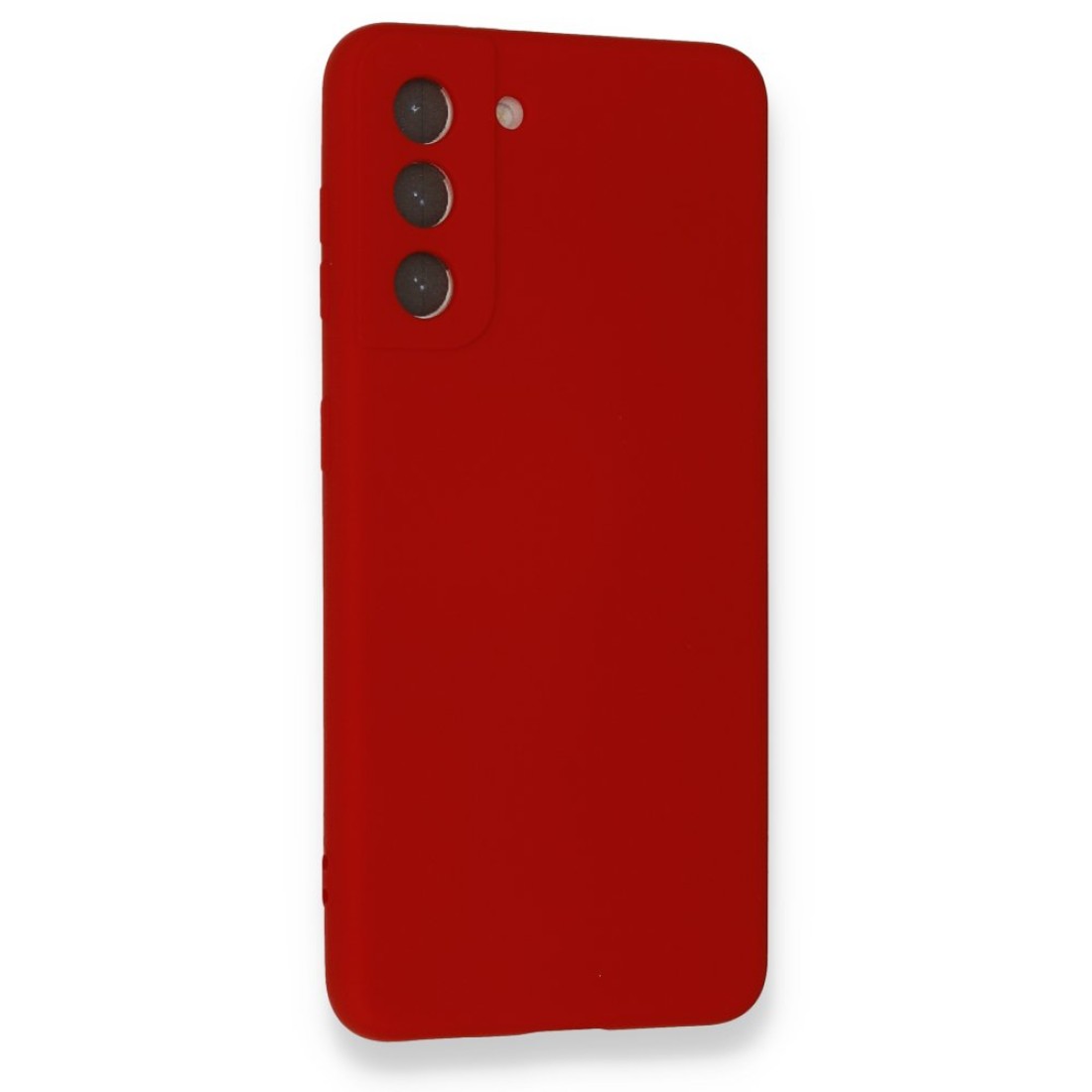 Samsung Galaxy S21 Kılıf Nano içi Kadife  Silikon - Kırmızı