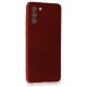 Samsung Galaxy S21 Plus Kılıf Premium Rubber Silikon - Bordo