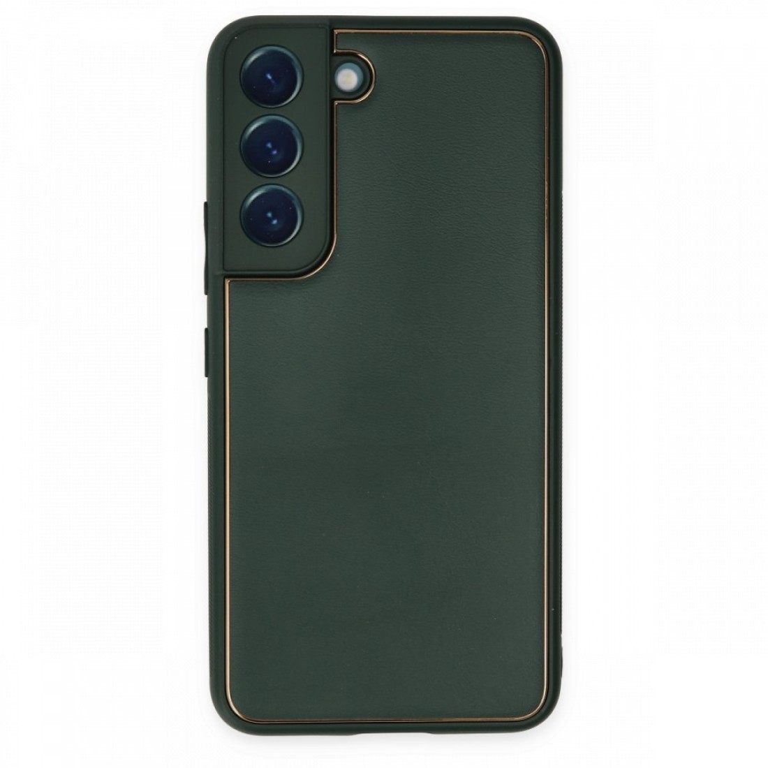 Samsung Galaxy S22 Plus Kılıf Coco Deri Silikon Kapak - Yeşil