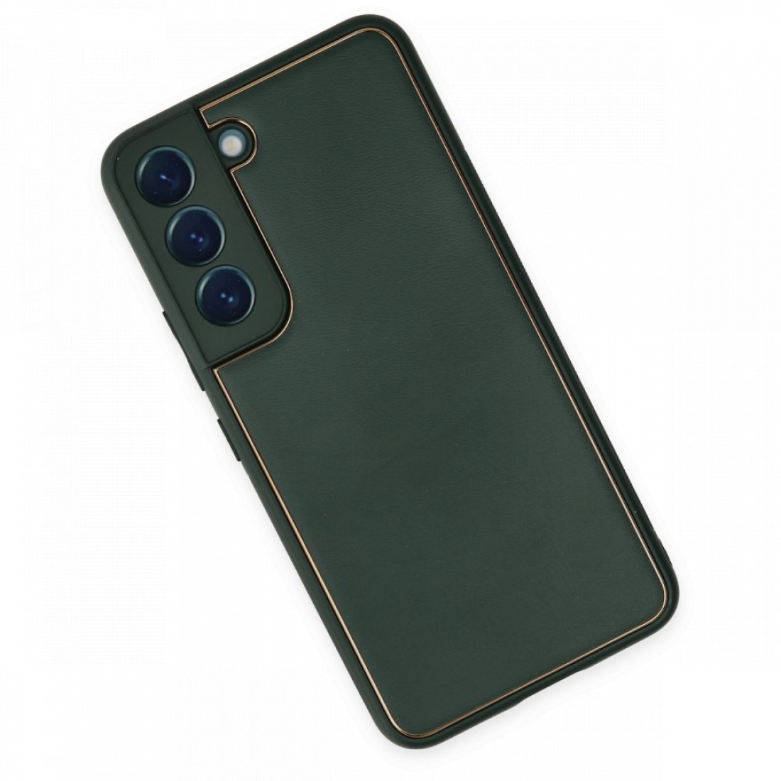 Samsung Galaxy S22 Plus Kılıf Coco Deri Silikon Kapak - Yeşil