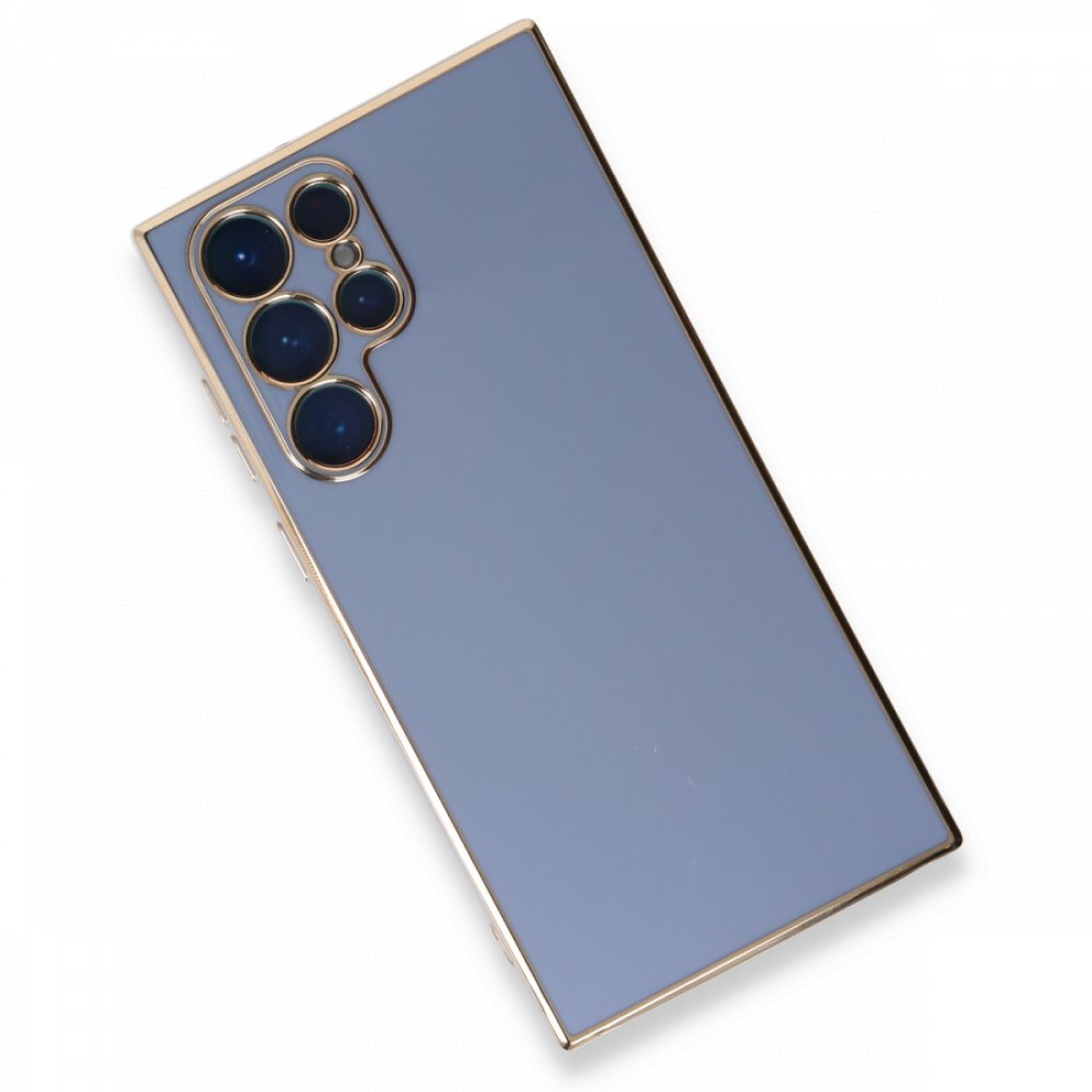 Samsung Galaxy S22 Ultra Kılıf Volet Silikon - Mavi