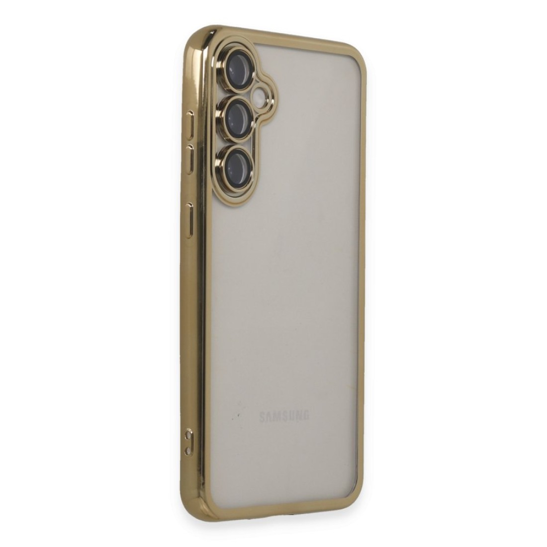 Samsung Galaxy S23 FE Kılıf Razer Lensli Silikon - Gold