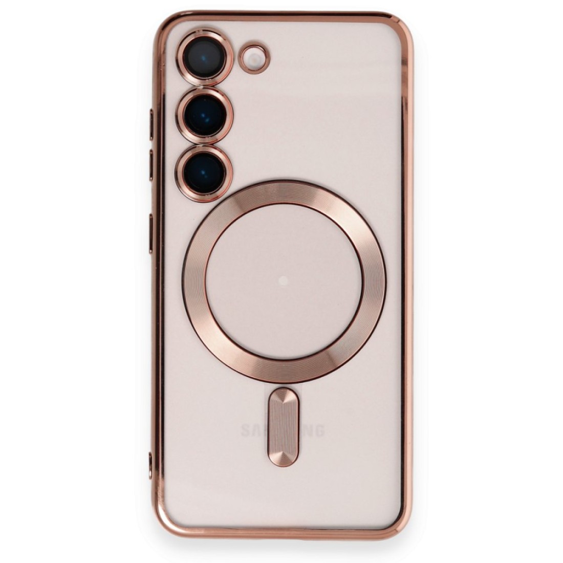 Samsung Galaxy S23 Kılıf Kross Magneticsafe Kapak - Rose