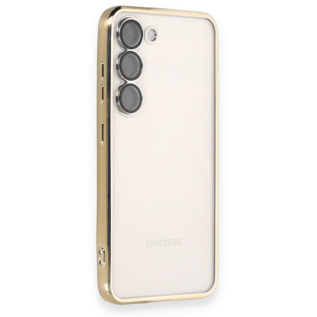 Samsung Galaxy S23 Plus Kılıf Razer Lensli Silikon - Gold