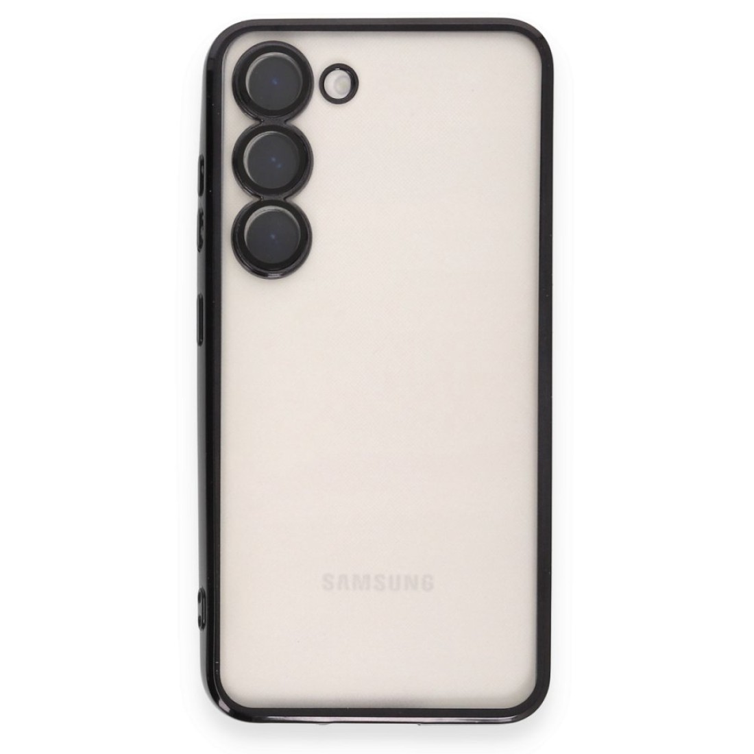 Samsung Galaxy S23 Plus Kılıf Razer Lensli Silikon - Siyah