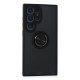 Samsung Galaxy S24 Ultra Kılıf Montreal Yüzüklü Silikon Kapak - Siyah