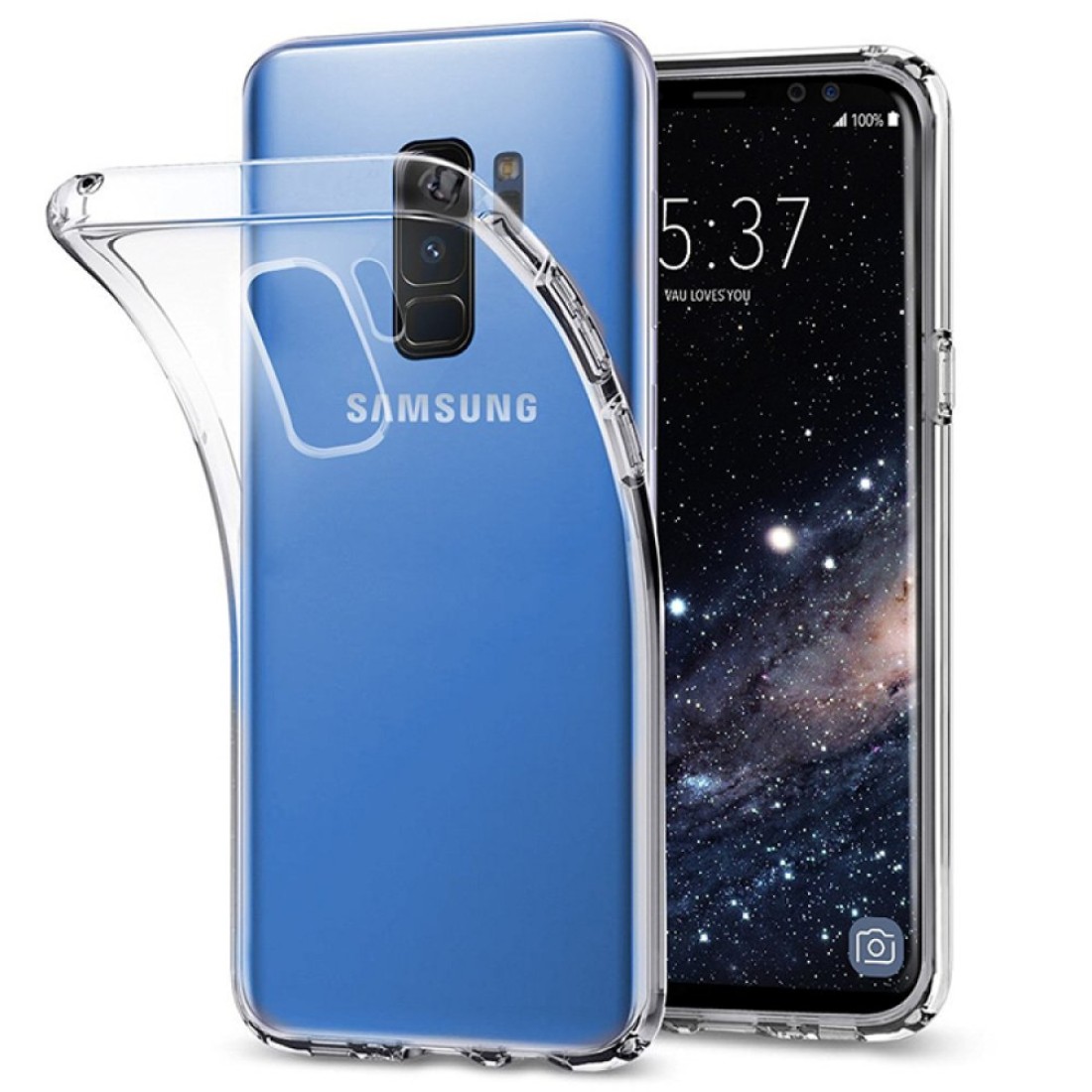 Samsung Galaxy S9 Plus Kılıf Lüx Şeffaf Silikon