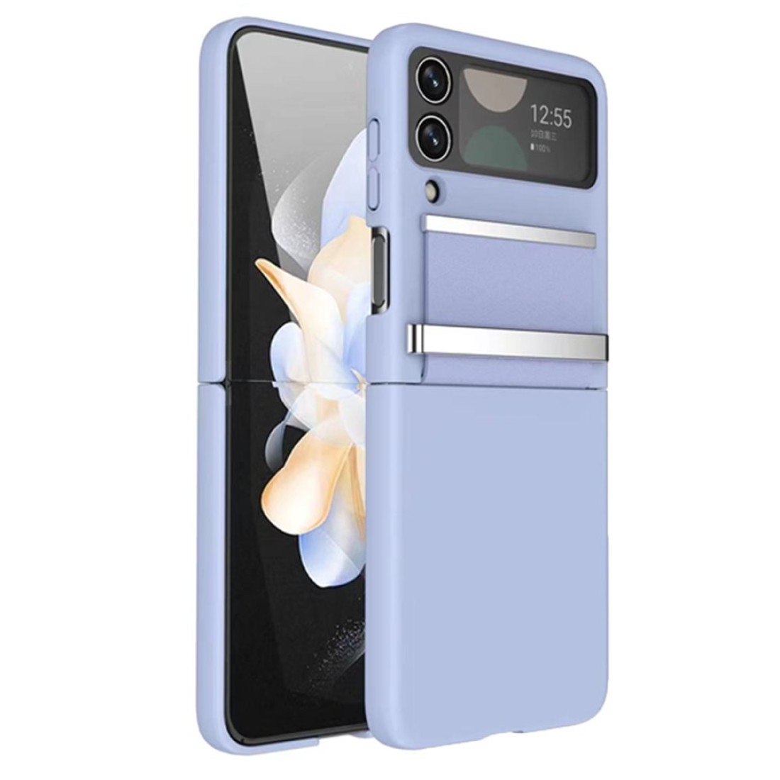 Samsung Galaxy Z Flip 3 Kılıf Belt Flip Kapak - Sierra Blue