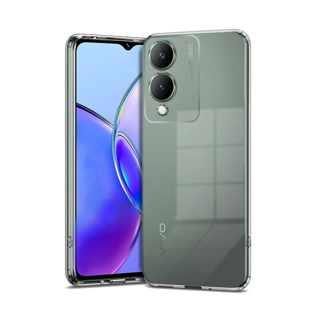 Vivo Y17S Kılıf Lüx Şeffaf Silikon