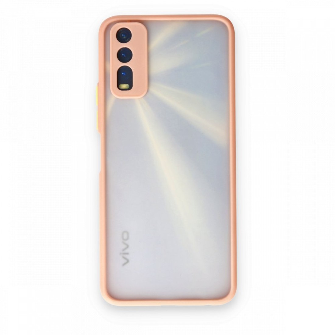 Vivo Y20 Kılıf Montreal Silikon Kapak - Pembe