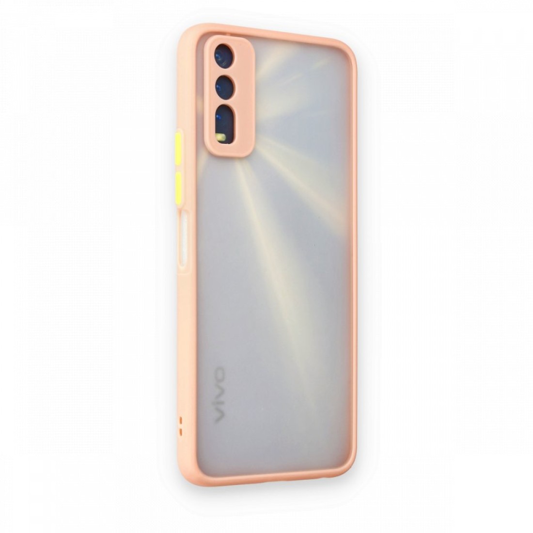 Vivo Y20 Kılıf Montreal Silikon Kapak - Pembe