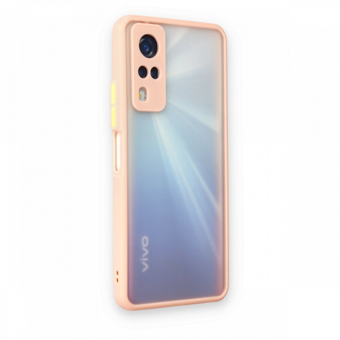 Vivo Y53S Kılıf Montreal Silikon Kapak - Pembe