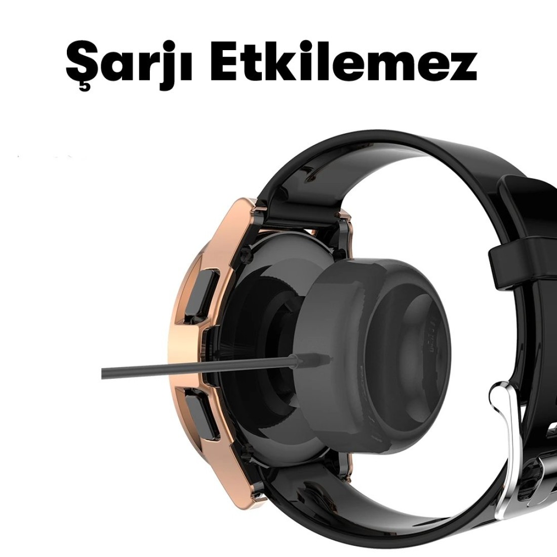 Watch 4 40mm Wall Camlı Kasa Ekran Koruyucu - Uzay Grisi