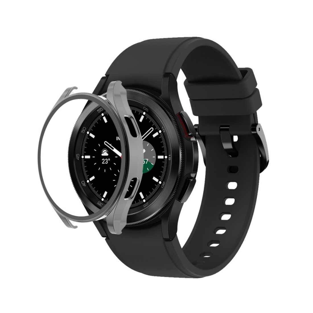 Watch 5 Pro 45mm Wall Camlı Kasa Ekran Koruyucu - Uzay Grisi