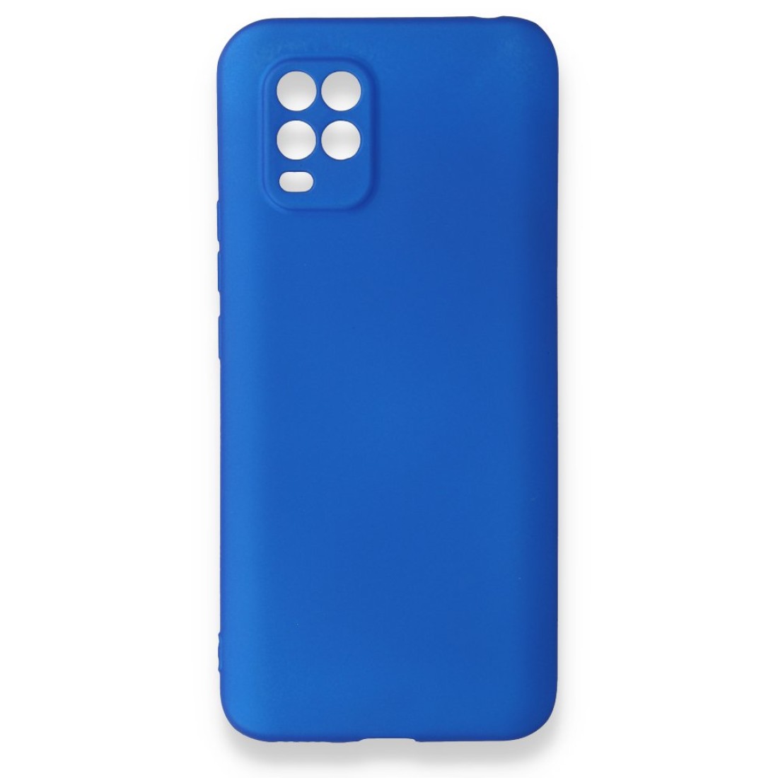 Xiaomi Mi 10 Lite Kılıf Premium Rubber Silikon - Mavi