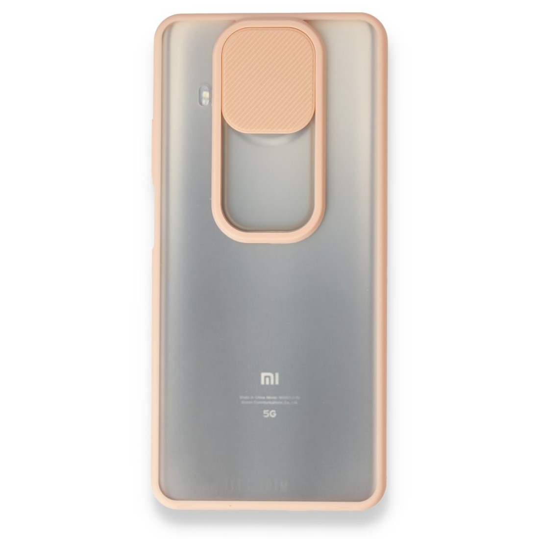 Xiaomi Mi 10T Lite Kılıf Palm Buzlu Kamera Sürgülü Silikon - Pembe