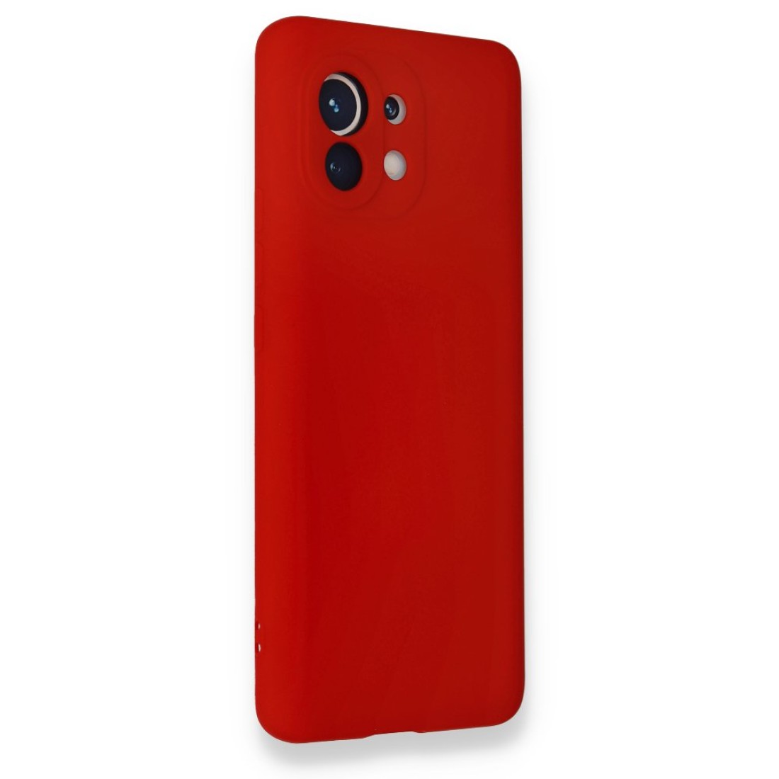 Xiaomi Mi 11 Kılıf Nano içi Kadife  Silikon - Kırmızı