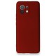 Xiaomi Mi 11 Kılıf Premium Rubber Silikon - Bordo