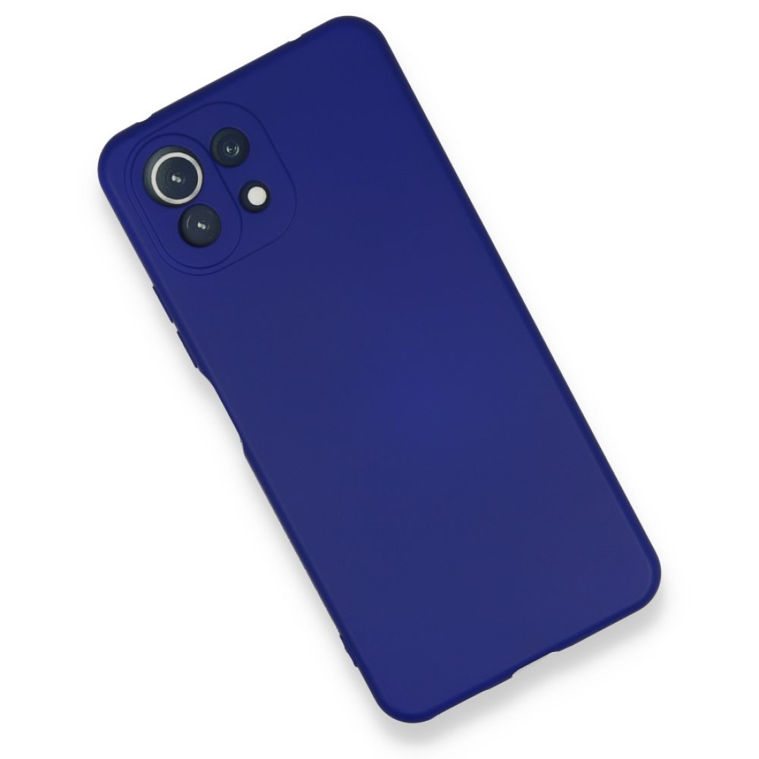 Xiaomi Mİ 11 Lite Kılıf Nano içi Kadife  Silikon - Koyu Mavi