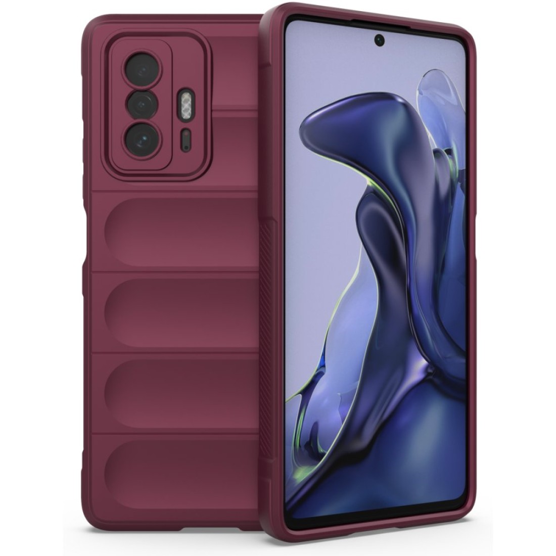 Xiaomi Mi 11T Pro Kılıf Optimum Silikon - Bordo