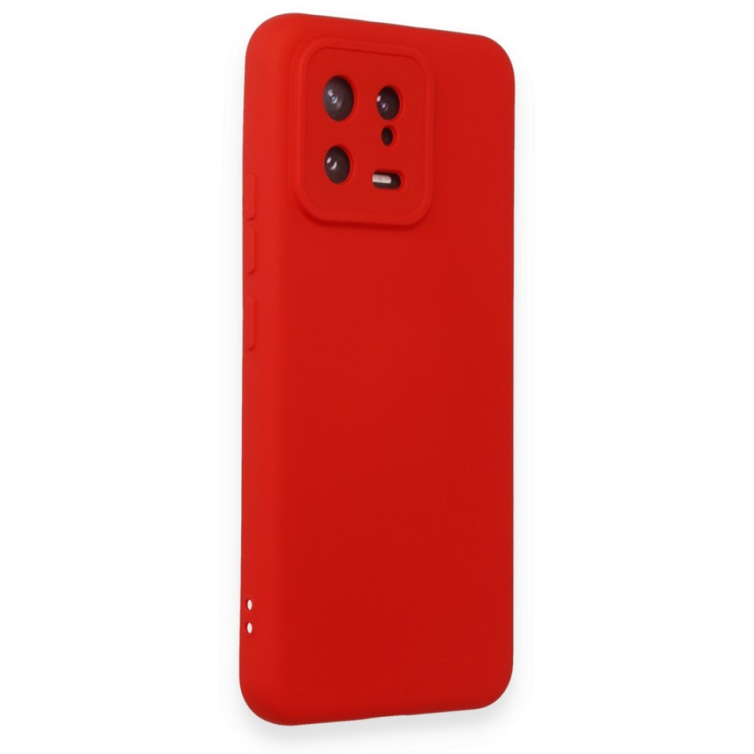 Xiaomi Mi 13 Kılıf Nano içi Kadife  Silikon - Kırmızı