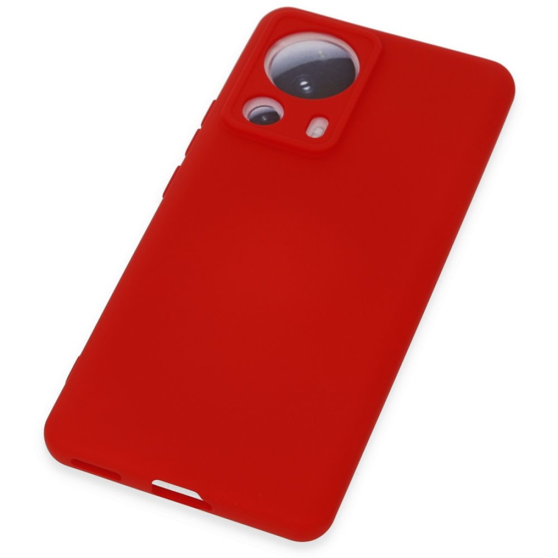 Xiaomi Mi 13 Lite Kılıf Nano içi Kadife  Silikon - Kırmızı