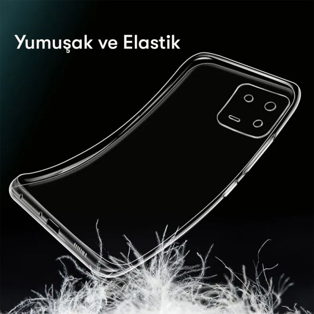 Xiaomi Mi 13 Pro Kılıf Lüx Şeffaf Silikon