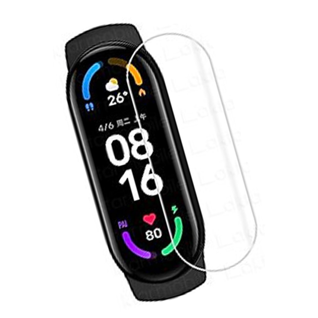 Xiaomi Mi Band 6 Polymer Nano Ekran Koruyucu - Şeffaf