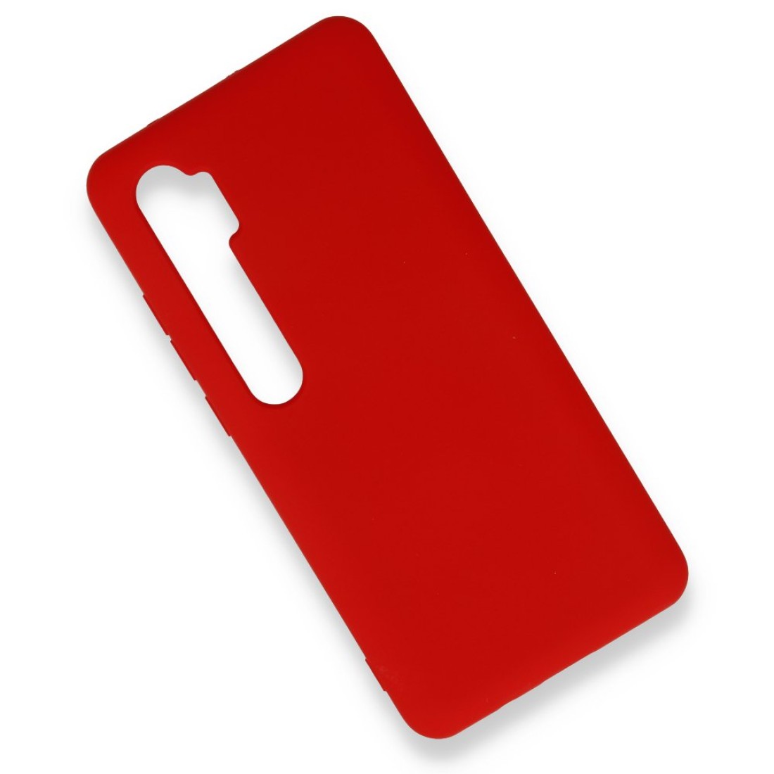 Xiaomi Mi Note 10 Lite Kılıf Nano içi Kadife  Silikon - Kırmızı