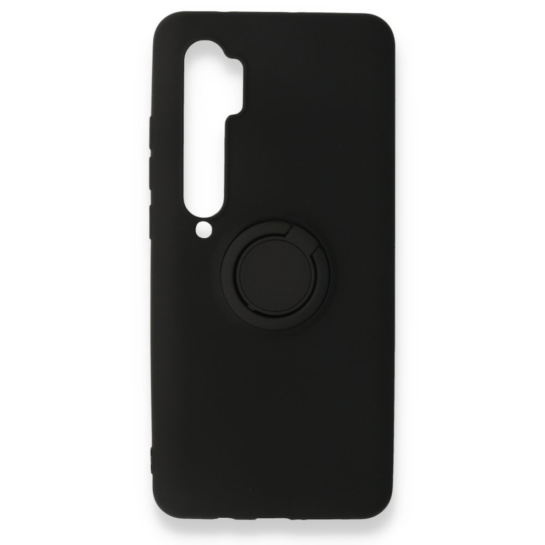 Xiaomi Mi Note 10 Lite Kılıf Viktor Yüzüklü Silikon - Siyah