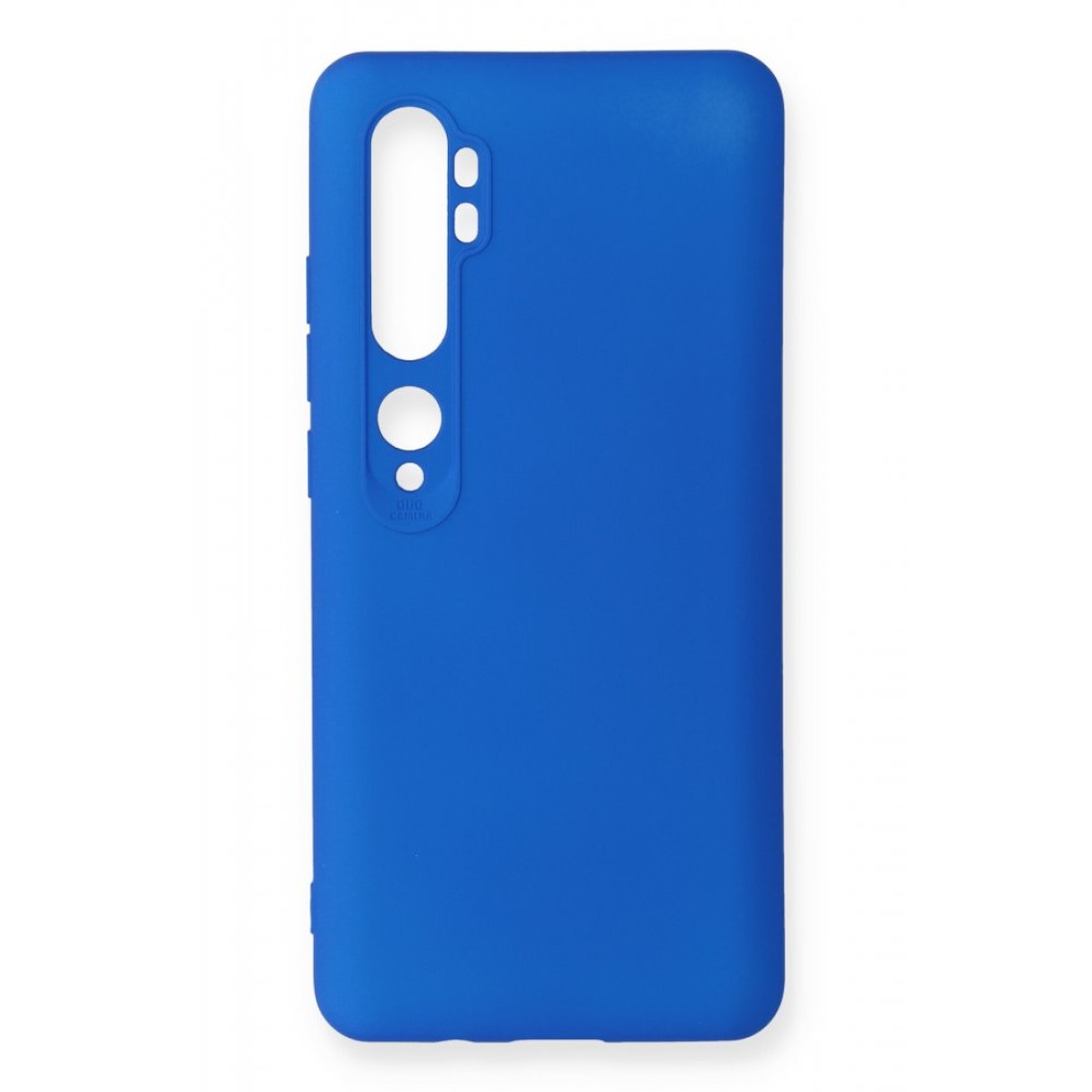 Xiaomi Mi Note 10 Kılıf Premium Rubber Silikon - Mavi