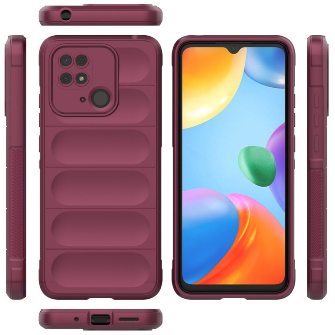 Xiaomi Poco C40 Kılıf Optimum Silikon - Bordo