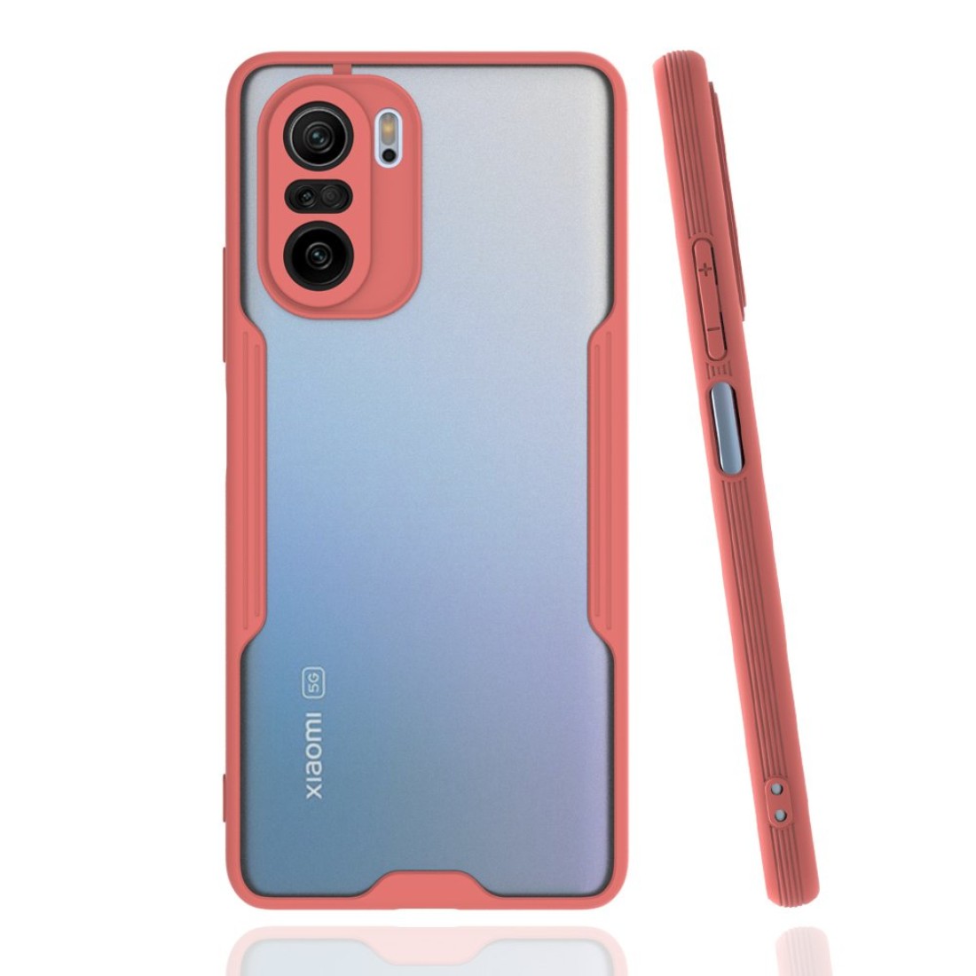 Xiaomi Poco F3 Kılıf Platin Silikon - Pembe