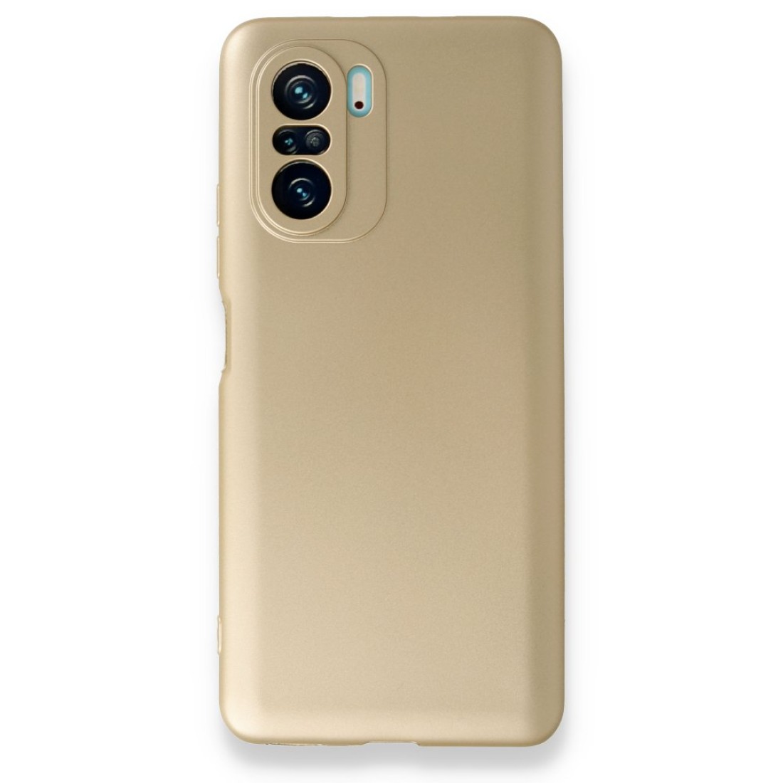 Xiaomi Poco F3 Kılıf Premium Rubber Silikon - Gold