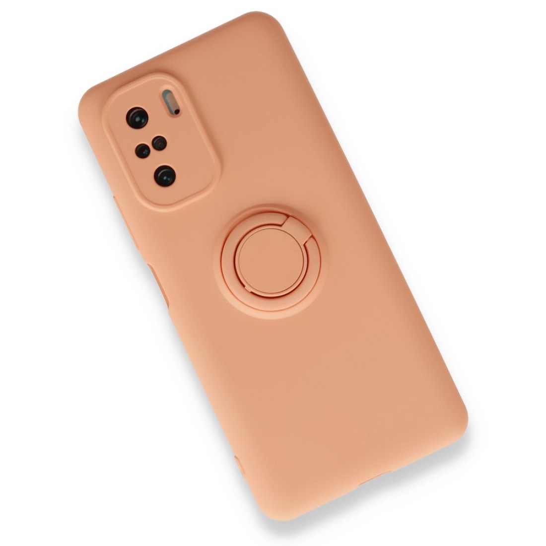 Xiaomi Poco F3 Kılıf Viktor Yüzüklü Silikon - Pudra