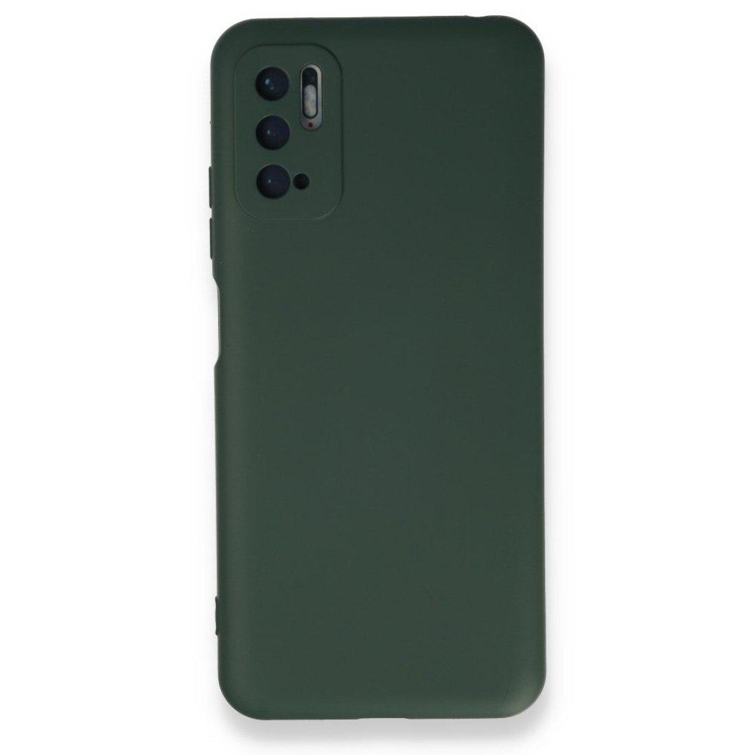 Xiaomi Poco M3 Pro Kılıf Nano içi Kadife  Silikon - Koyu Yeşil
