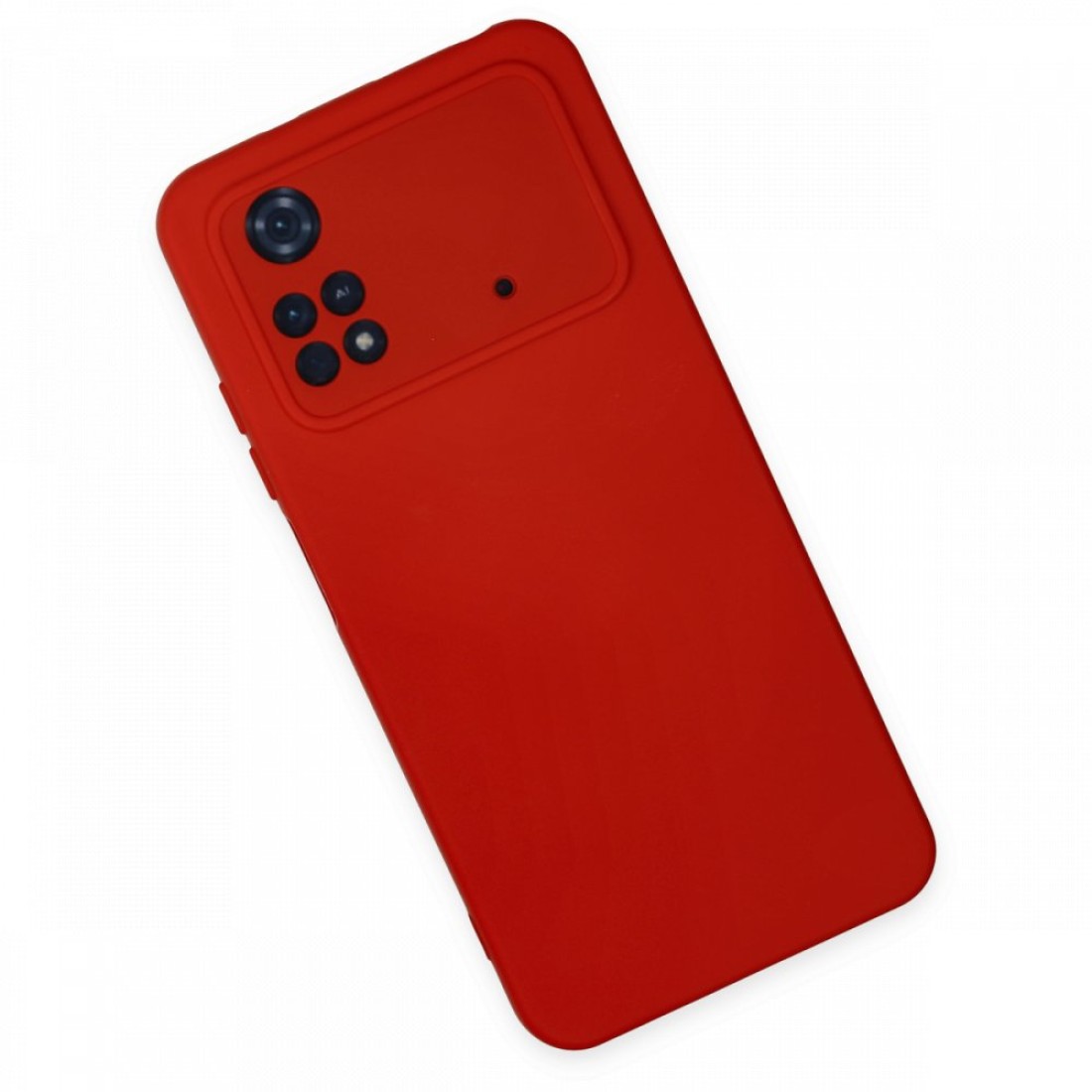 Xiaomi Poco M4 Pro 4G Kılıf Nano içi Kadife  Silikon - Kırmızı