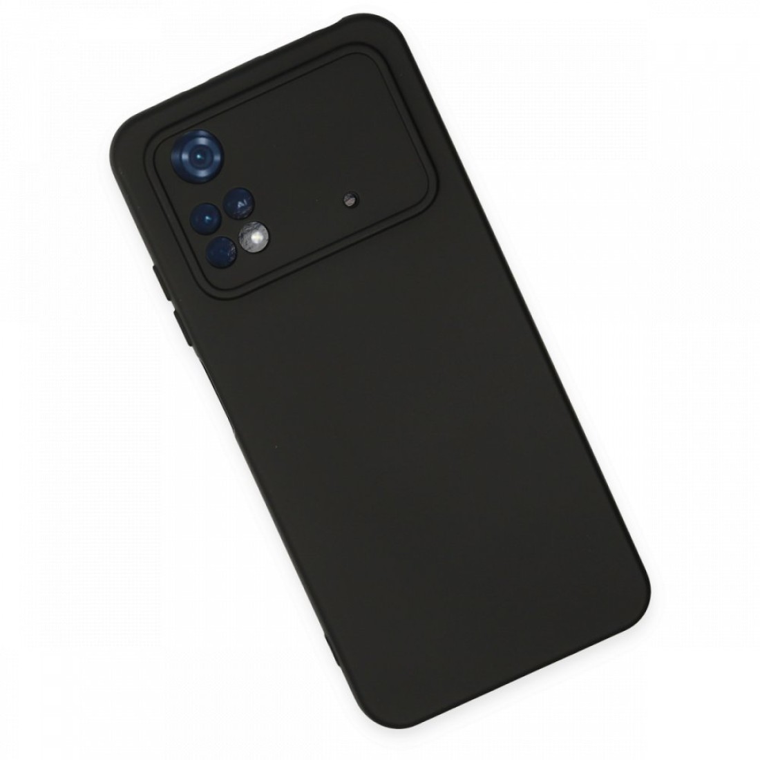 Xiaomi Poco M4 Pro 4G Kılıf Nano içi Kadife  Silikon - Siyah