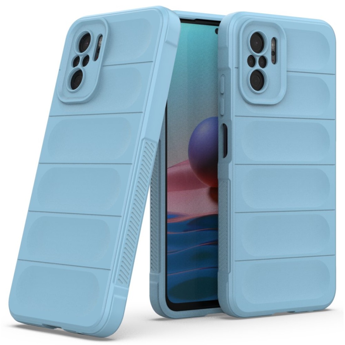 Xiaomi Poco M5s Kılıf Optimum Silikon - Sky Blue