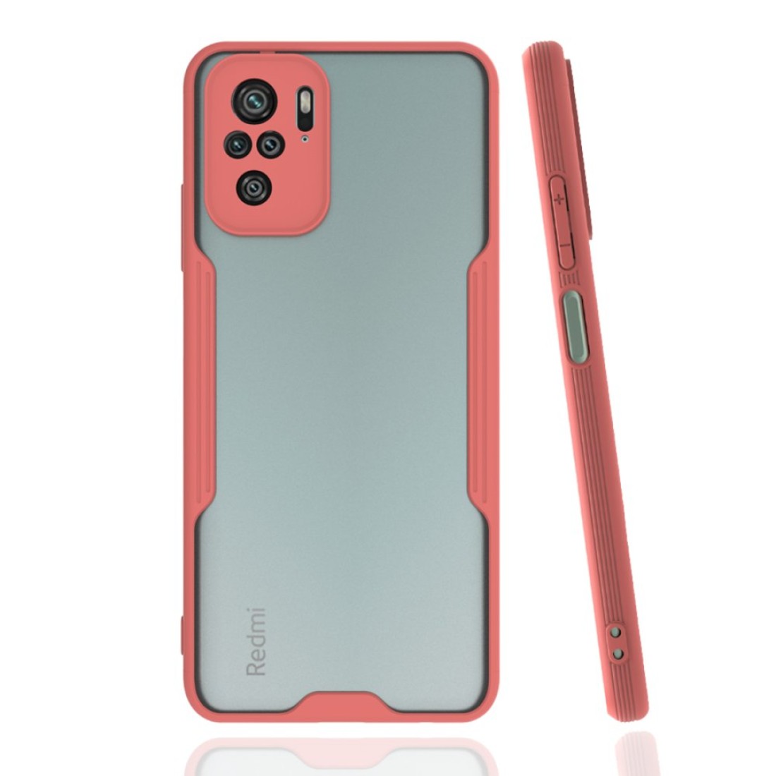 Xiaomi Poco M5s Kılıf Platin Silikon - Pembe