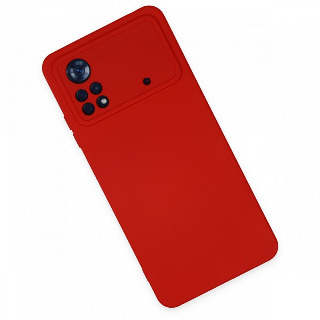Xiaomi Poco X4 Pro 5G Kılıf Nano içi Kadife  Silikon - Kırmızı