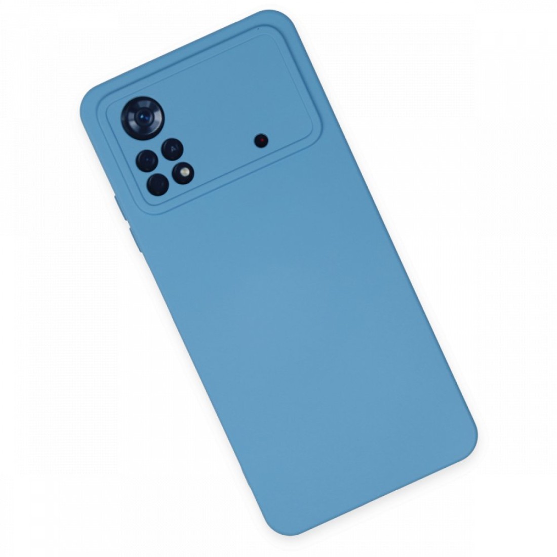 Xiaomi Poco X4 Pro 5G Kılıf Nano içi Kadife  Silikon - Mavi