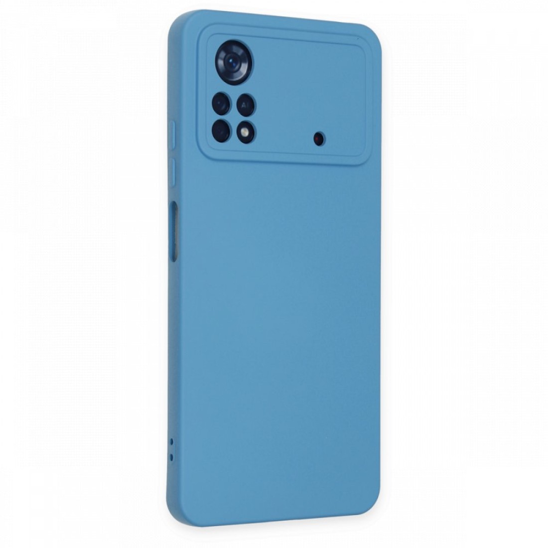 Xiaomi Poco X4 Pro 5G Kılıf Nano içi Kadife  Silikon - Mavi