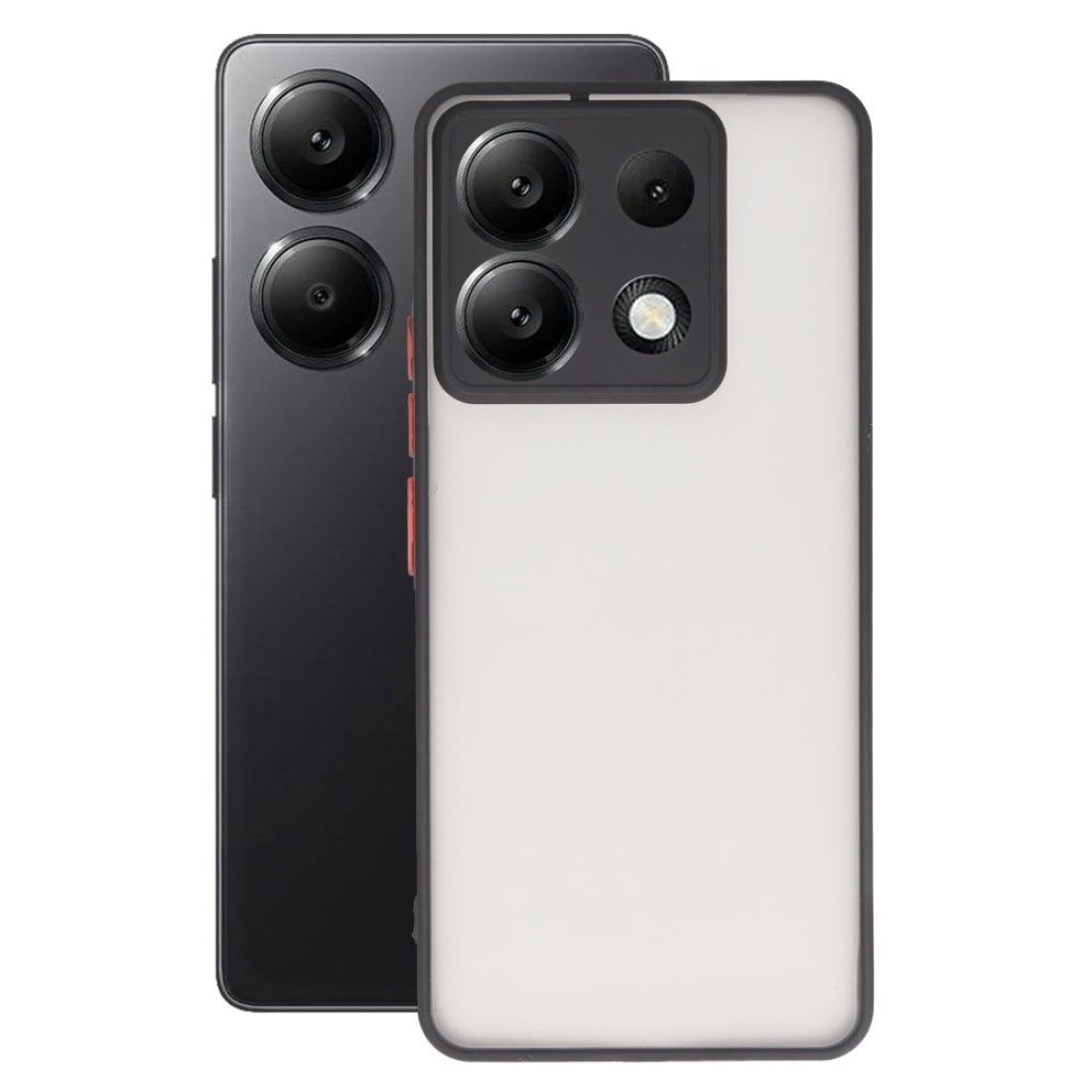 Xiaomi Poco X6 Kılıf Montreal Silikon Kapak - Siyah