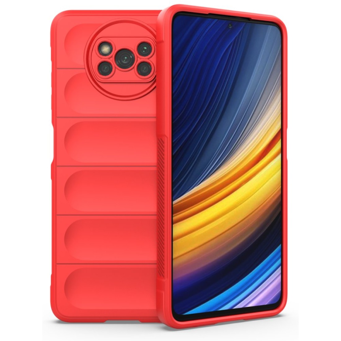 Xiaomi Pocophone X3 Pro Kılıf Optimum Silikon - Kırmızı